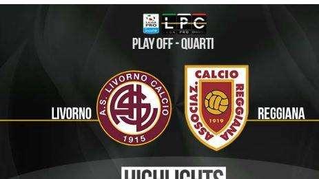 Livorno-Reggiana, le immagini del match