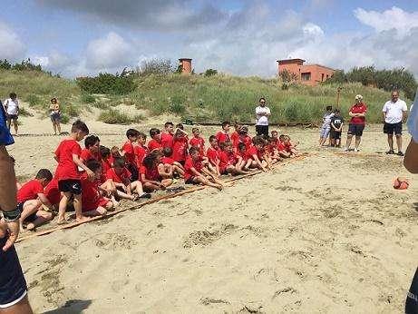 Beach soccer. I bambini del Collevica ospiti del Livorno Bs a Tirrenia
