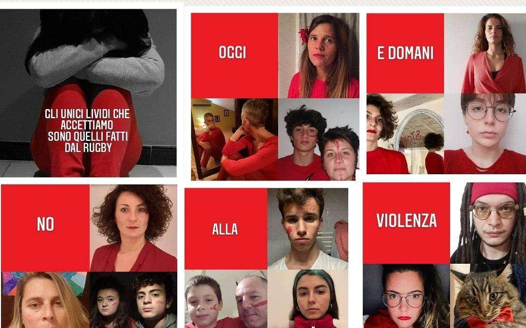 Lions Amaranto, un collage contro la violenza sulle donne