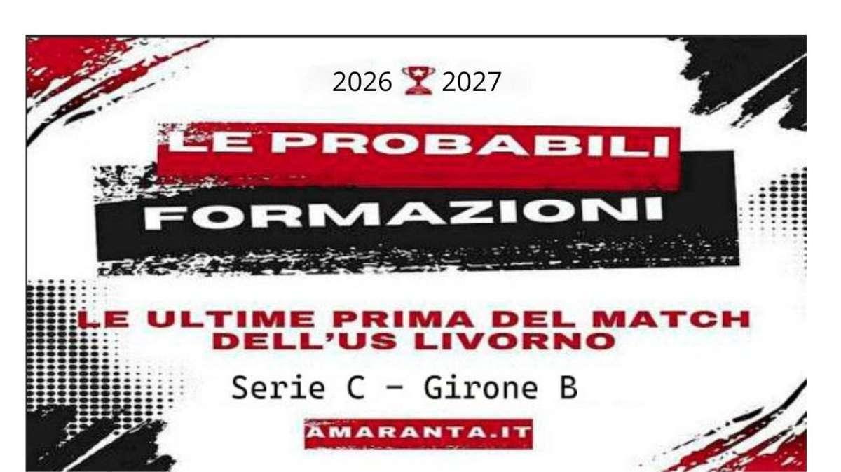 Probabili formazioni
