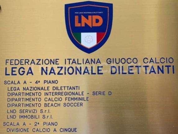 La targa della Lnd