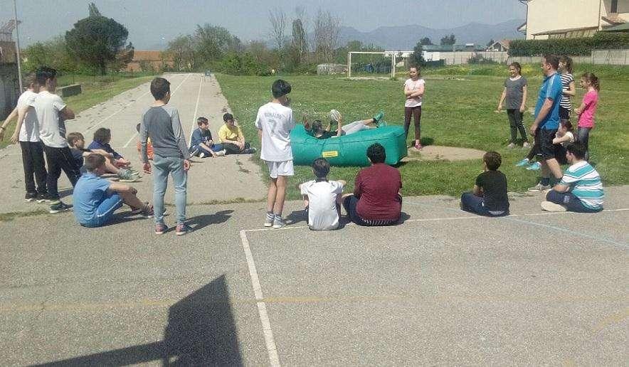 I Lions insegnano rugby alle medie di Collesalvetti