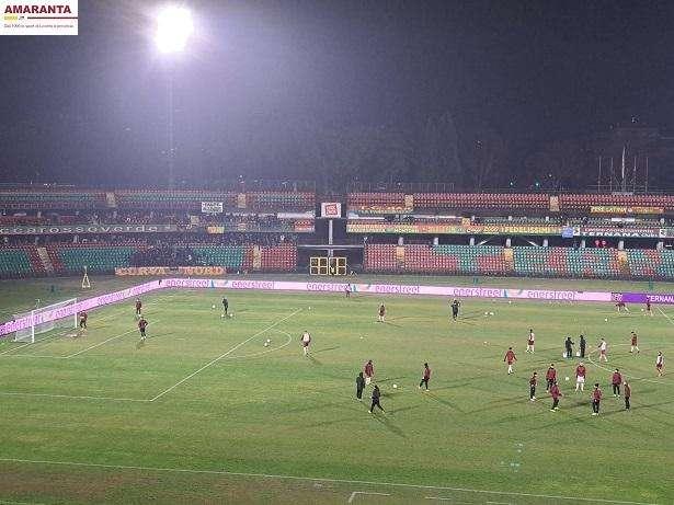 Il Livorno nel riscaldamento