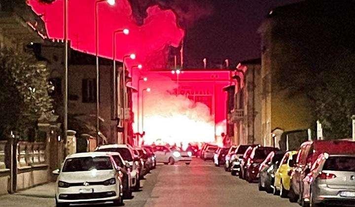 Gli ultras in corteo