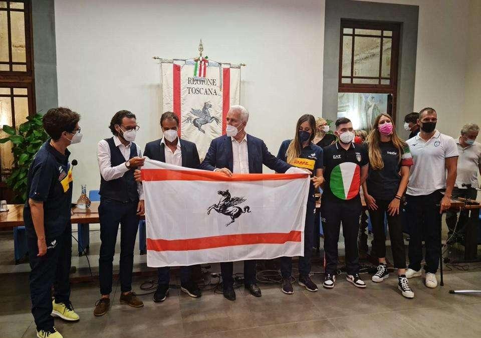 Olimpiadi. Giani presenta gli atleti toscani ed elogia Livorno: "Otto a Tokio"