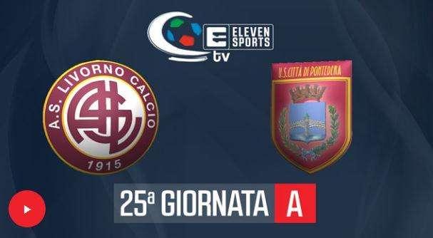 Livorno-Pontedera, le immagini del match