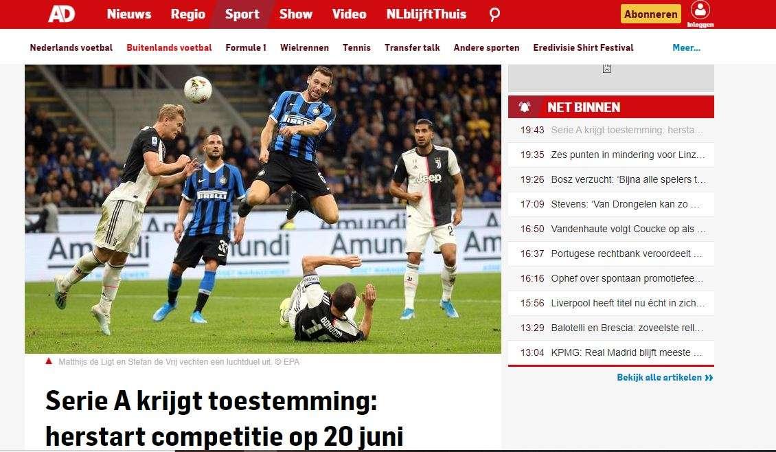 Il calcio riparte, dal 20 giugno Serie A e B e poi la C