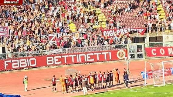 Il Livorno sotto la Nord