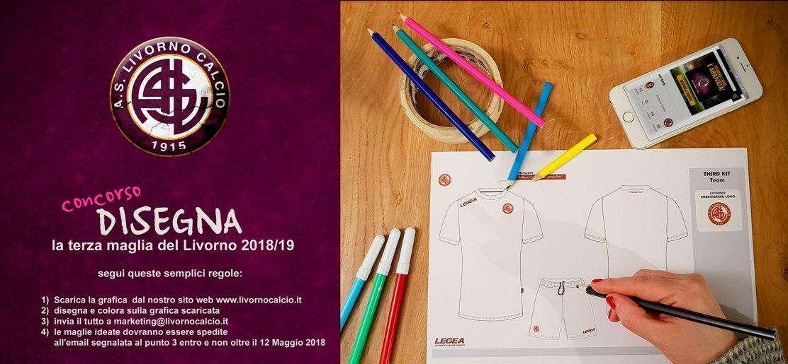 Livorno, la terza maglia 2018-19 sarà disegnata dai tifosi