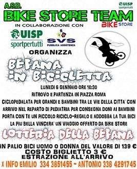 Solidarietà con la Befana in Bicicletta