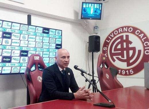 Sala stampa. Corini: "Onore al Livorno ma noi abbiamo meritato"