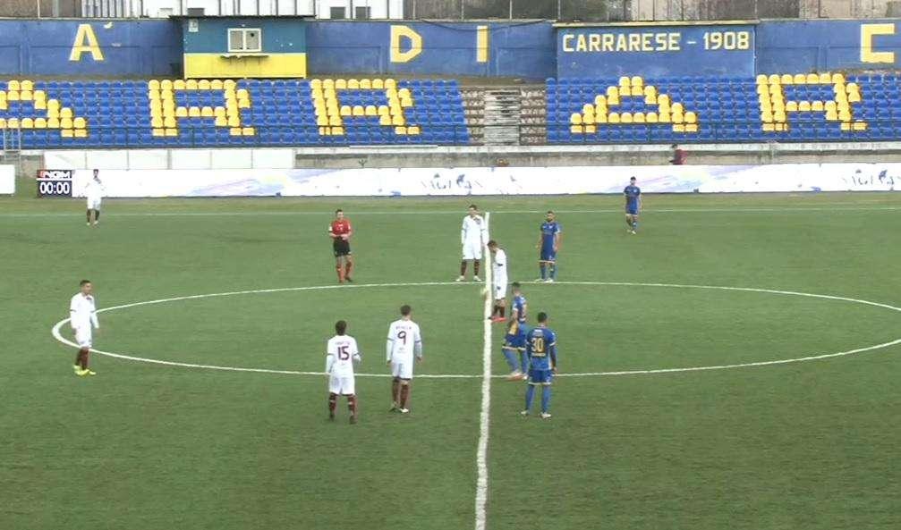 Diretta web. Carrarese-Livorno 4 a 2 (finale)