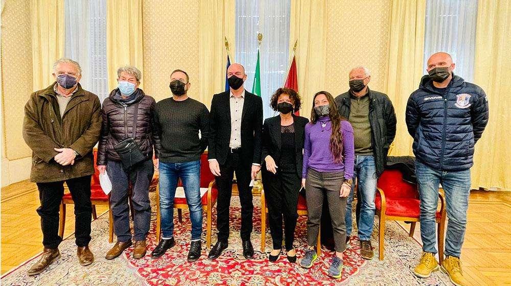 La presentazione in Comune