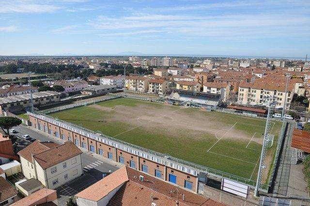 Lo stadio Rossetti di Cecina