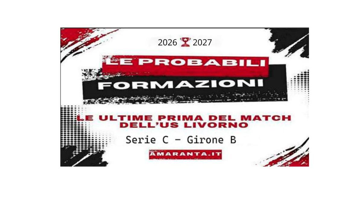probabili formazioni