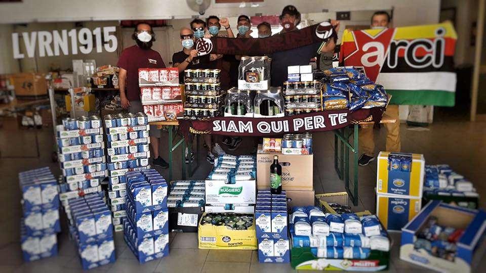 Raccolta benefica dei tifosi