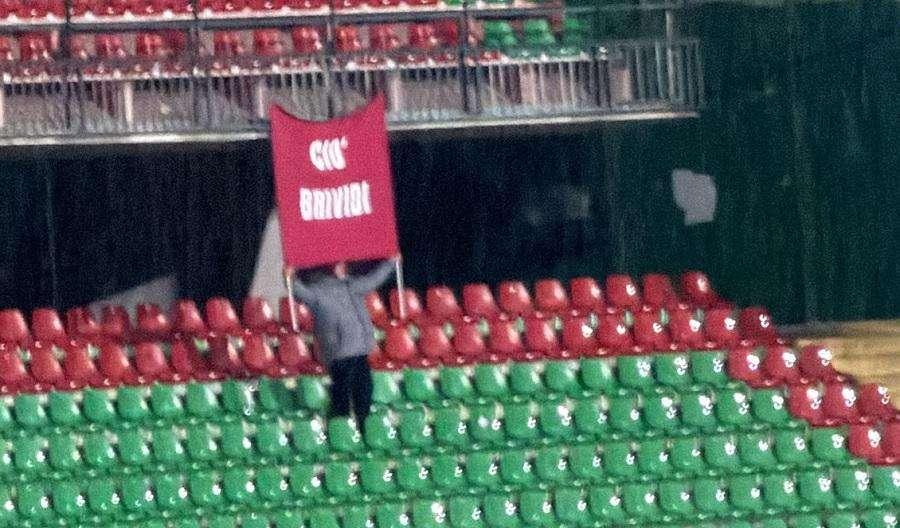 Il tifoso del Livorno a Terni