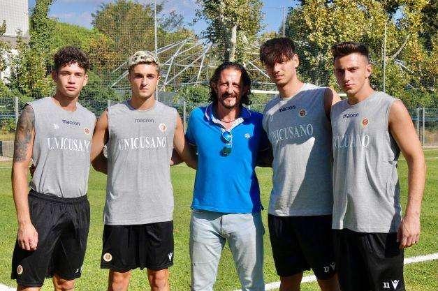 I nuovi giocatori con Protti