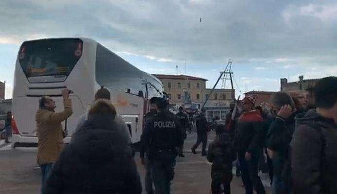Pisa-Livorno, amaranto partiti dal Granduca per vincere il derby