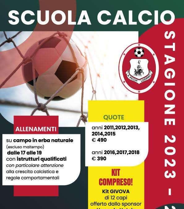 Al via la rinnovata Scuola calcio del Picchi sotto la guida di Fattori