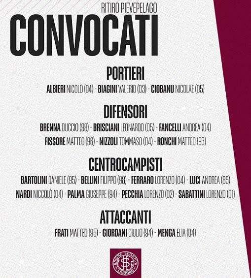 L'infografica dei convocati