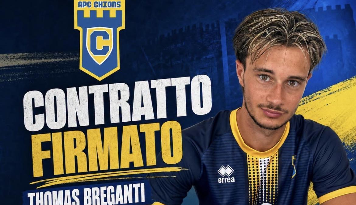 CHIONS - Colpo Breganti per l'attacco