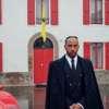 Lewis Hamilton a Maranello , da pilota della Scuderia Ferrari 
