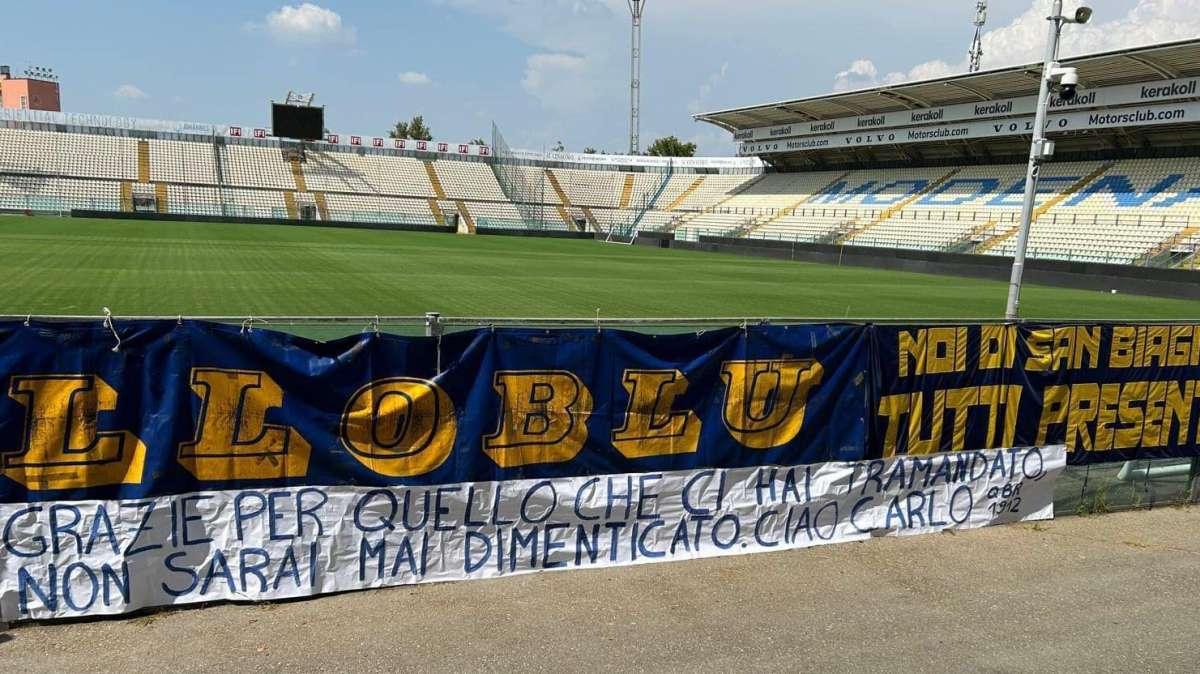 Il ricordo della Curva Montagnani per Carlo Franceschini, storico tifoso gialloblù scomparso sabato