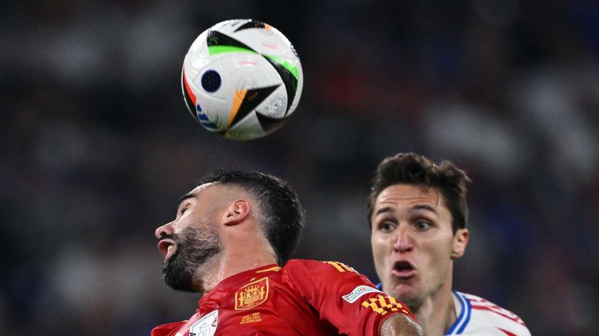Ko di misura a Gelsenkirchen: l'Italia cede alla Spagna, autogol di Calafiori