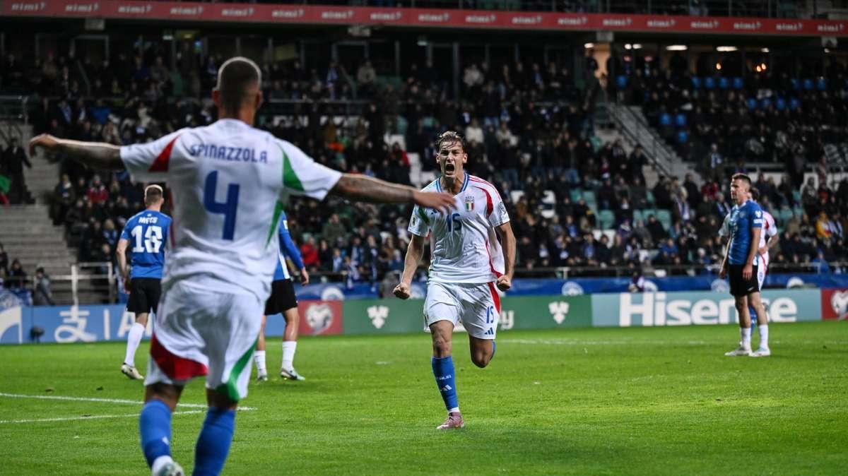 Qualificazioni Mondiali 2026, Estonia-Italia 1-3: gli azzurri consolidano il secondo posto