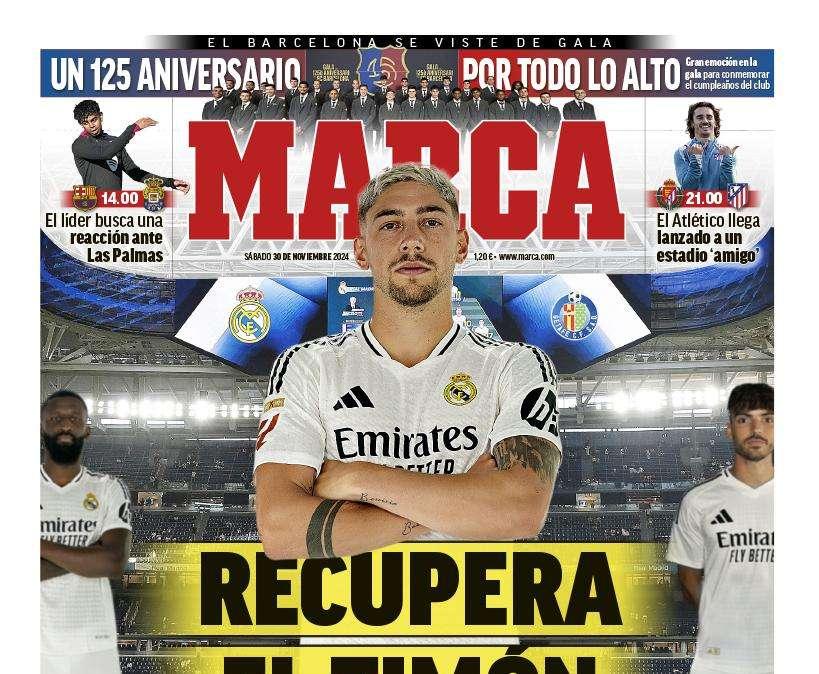 Marca destaca en su portada a Fede Valverde: "Recupera el timón"