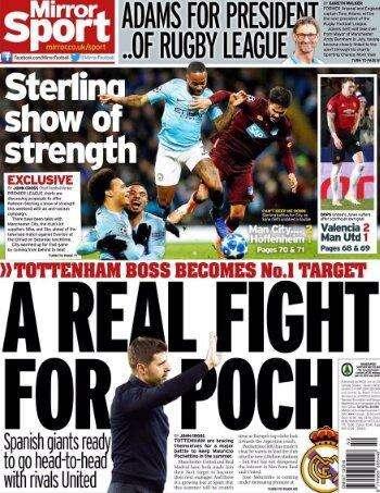 Mirror - Real Madrid y United suspiran por Pochettino para el próximo verano