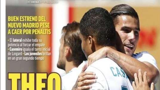 PORTADA - Marca destaca el debut de la noche : "Theo es un cañon"