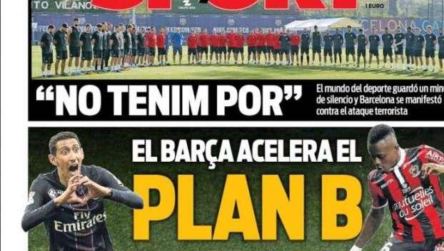 PORTADA - Sport tras el NO de Coutinho y Dembelé: "El Barça acelera por el plan B"