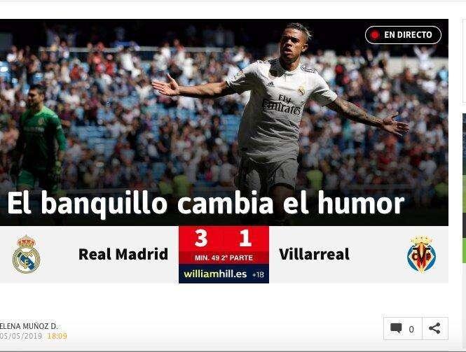 El AS señala la buena actitud del banquillo: "El banquillo cambia el humor" 