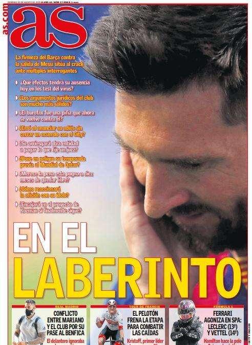 PORTADA - As: "Conflicto entre Mariano y el club por su pase al Benfica"