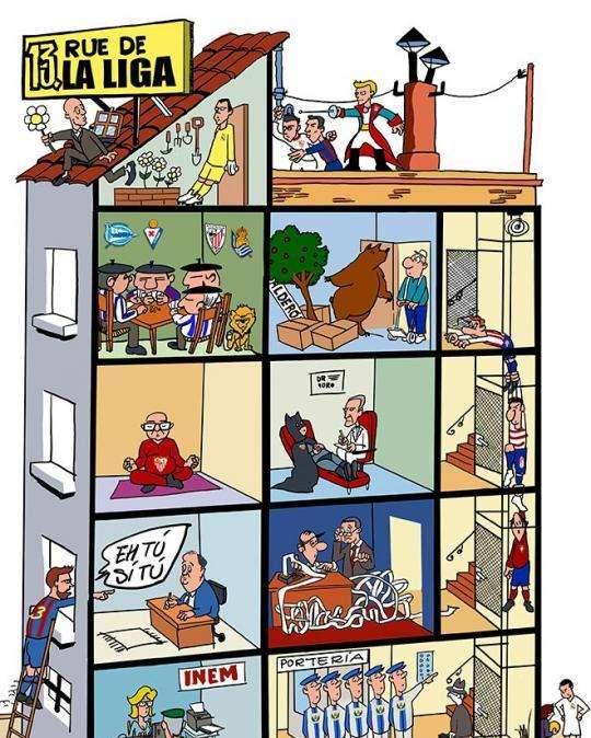 Marca -  '13 Rue de LaLiga'. La parodia de la primera vuelta de la liga