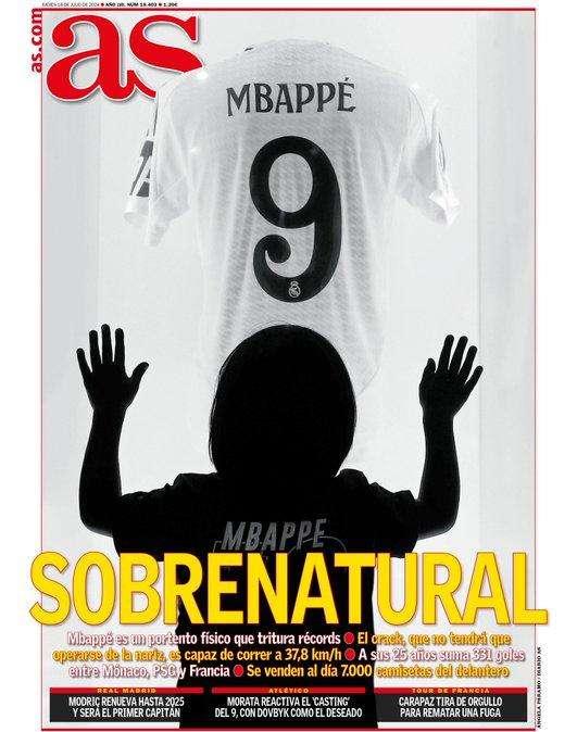 PORTADA | As abre con Kylian Mbappé: "Sobrenatural"