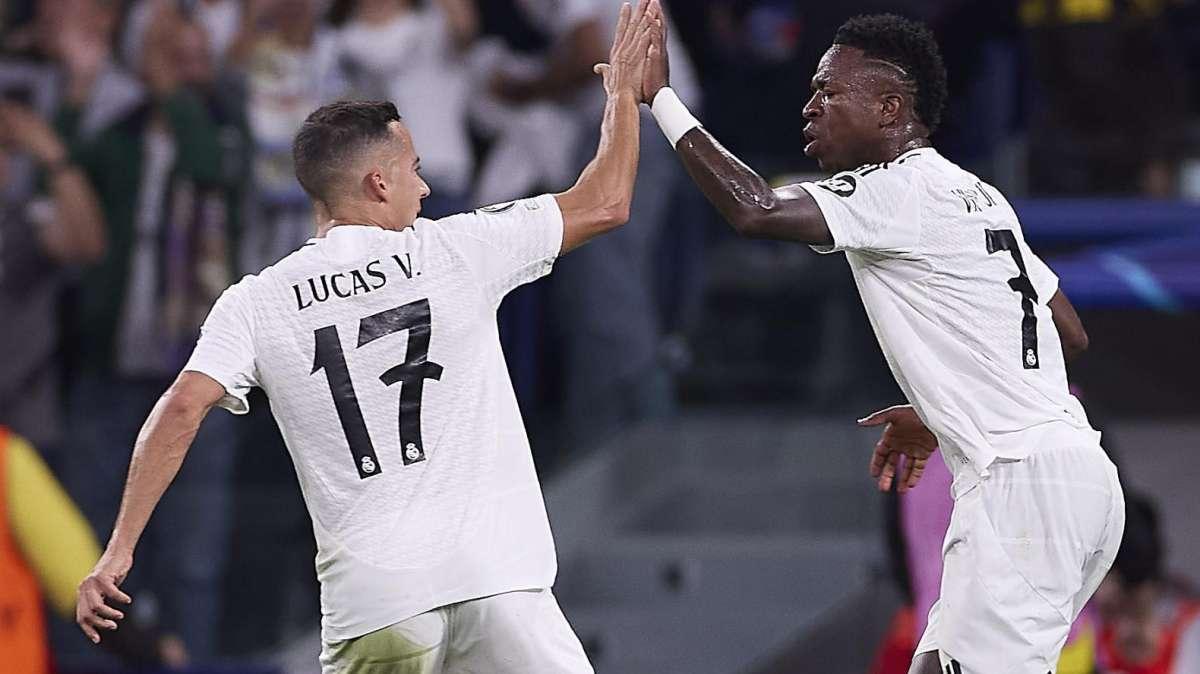 Lucas: "La 2ª parte de Vini es digna de ponérsela a los niños para que vean cómo se juega al fútbol"
