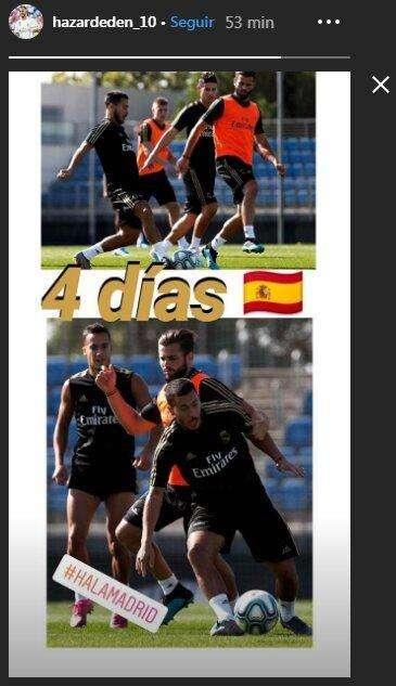FOTO BD - Hazard, deseando que empiece LaLiga: "4 días"