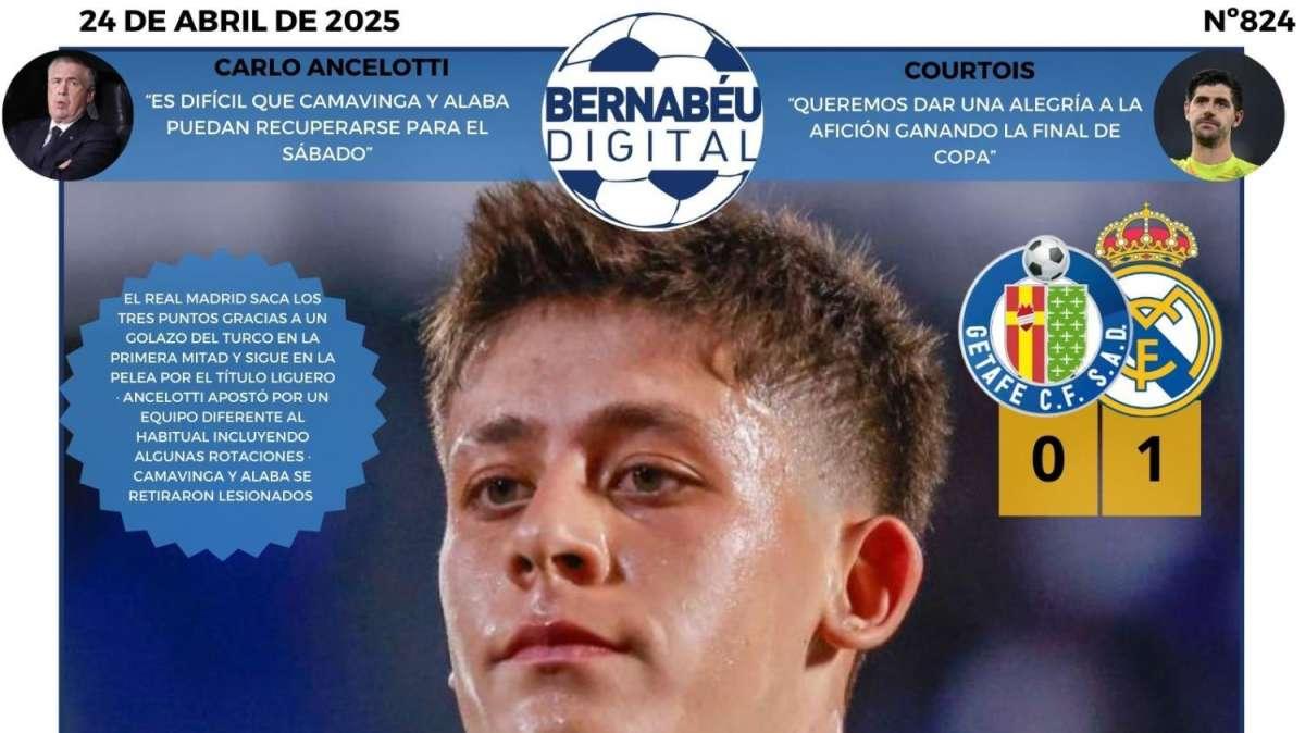 La victoria del Real Madrid ante el Getafe copa nuestra portada