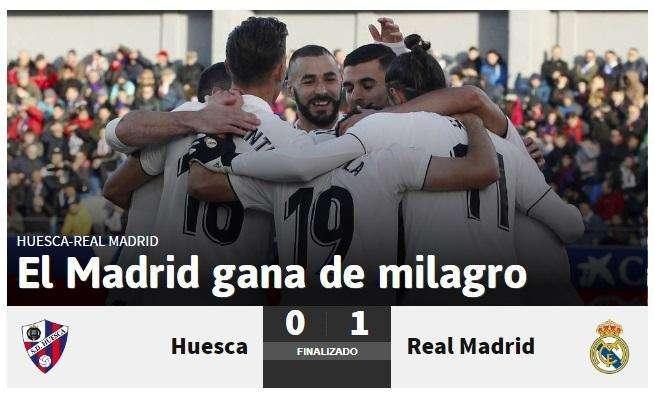 As, contundente: "El Madrid gana de milagro"