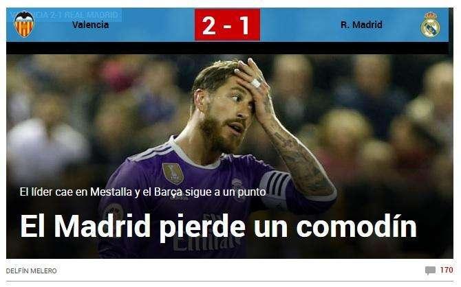 MARCA: "El Madrid pierde un comodín"