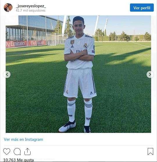 El hijo de José Antonio Reyes ya luce la camiseta del Real Madrid