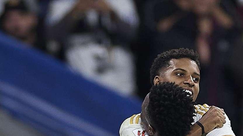 La reacción de Rodrygo tras la lesión de Vinicius Junior