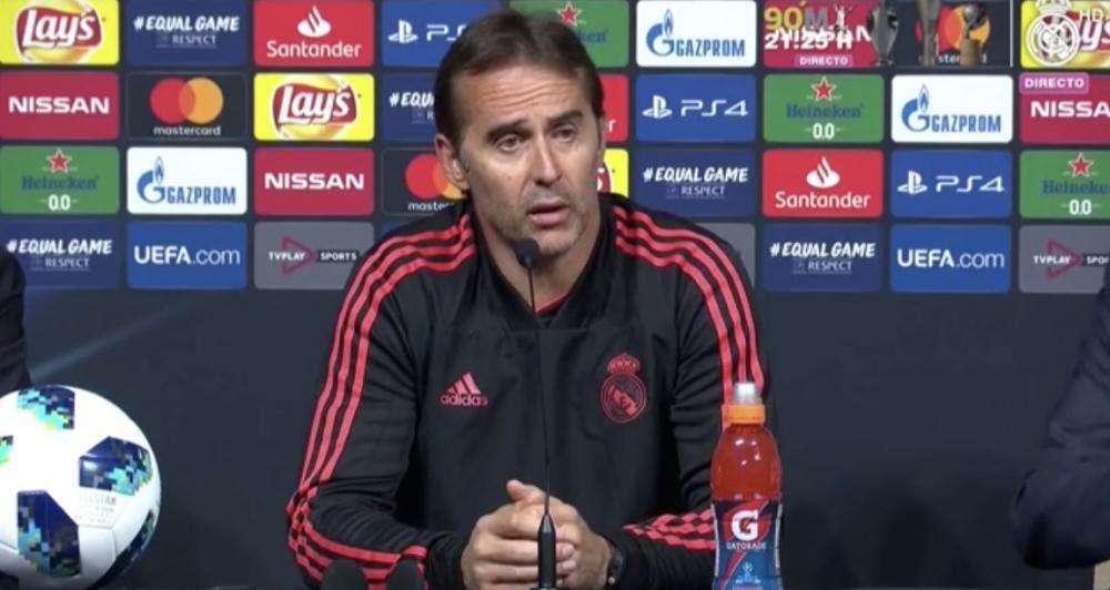 Lopetegui: "Si lo que pretendéis es ver un entrenador abatido no me miréis a mí"