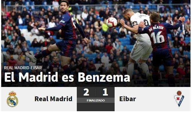 As, tajante: "El Madrid es Benzema"