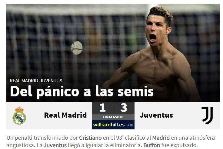 AS abre con el sentir blanco: "Del pánico a las semis"