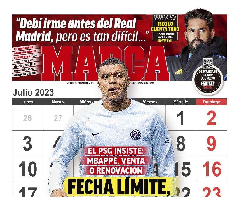 PORTADA | Marca: "Fecha límite, 31 de julio"