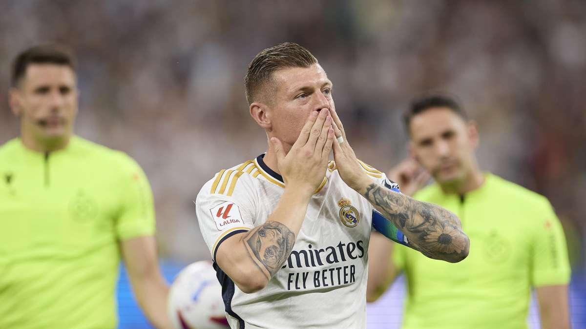 Las mejores imágenes de la despedida de Toni Kroos en el Bernabéu 